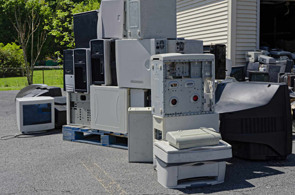 E waste disposal options for offices and schools.